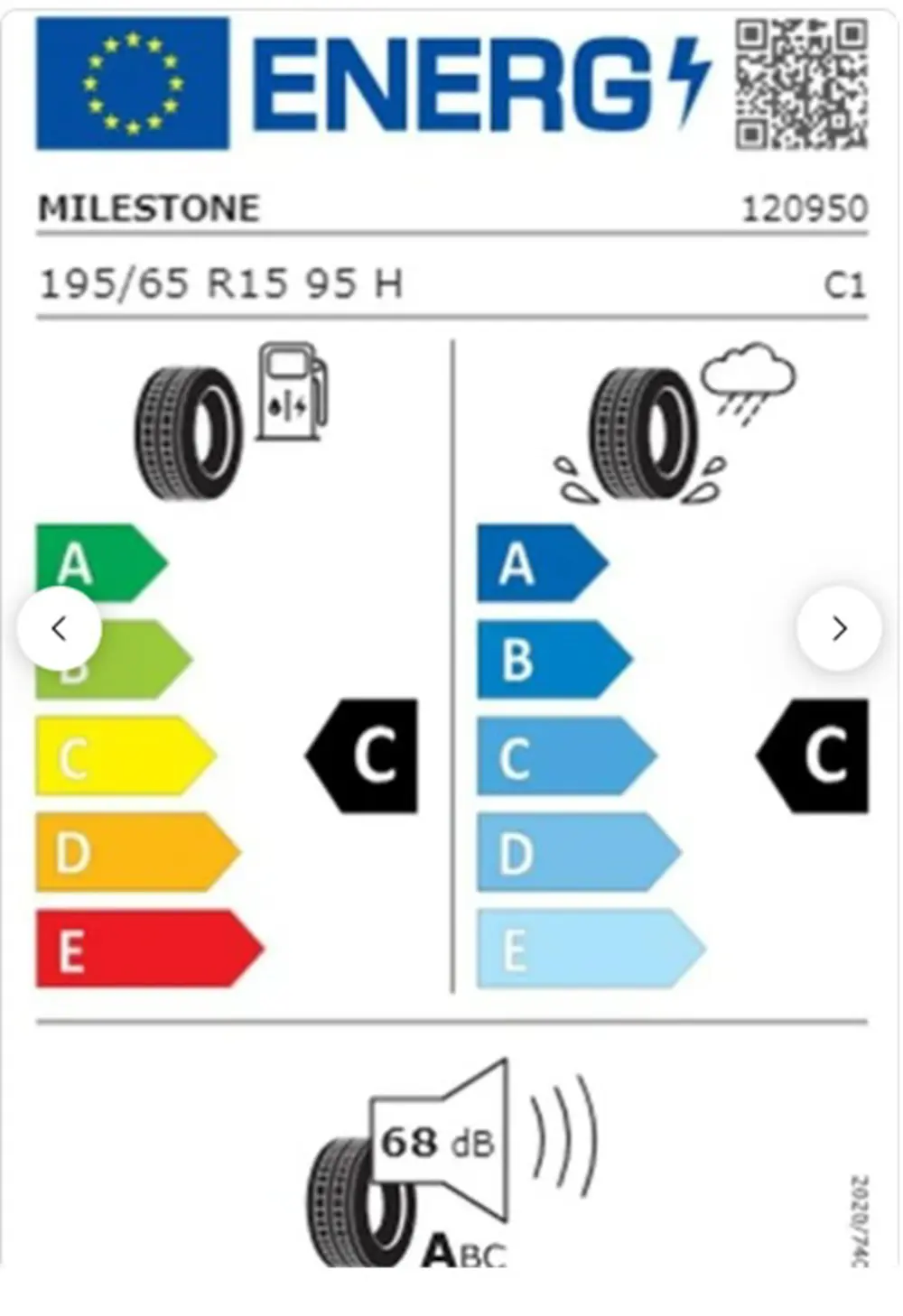 Milestone 195/65 R15 TL 95H REINF. CARMILE Yaz Lastiği (Üretim Ta
