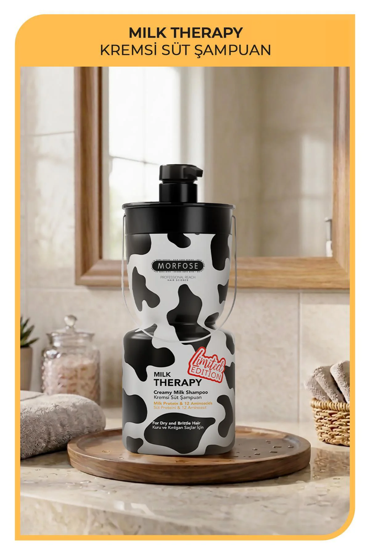 Milk Therapy 750 ml & Kuru ve Kırılgan Saçlara Özel Şampuan