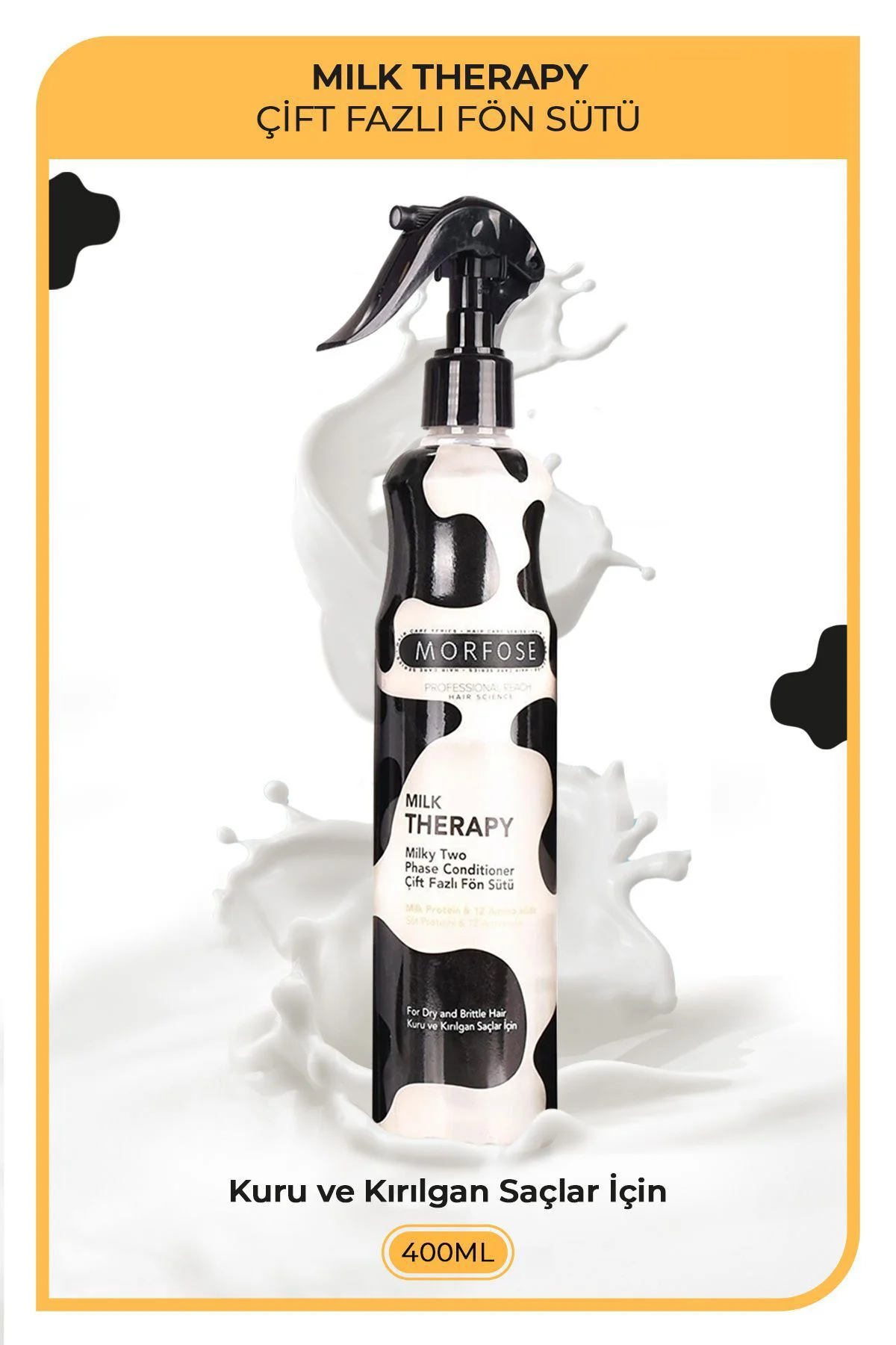 Milk Therapy Çift Fazlı Kondisyoner Fön Suyu 400 ML - mrfs