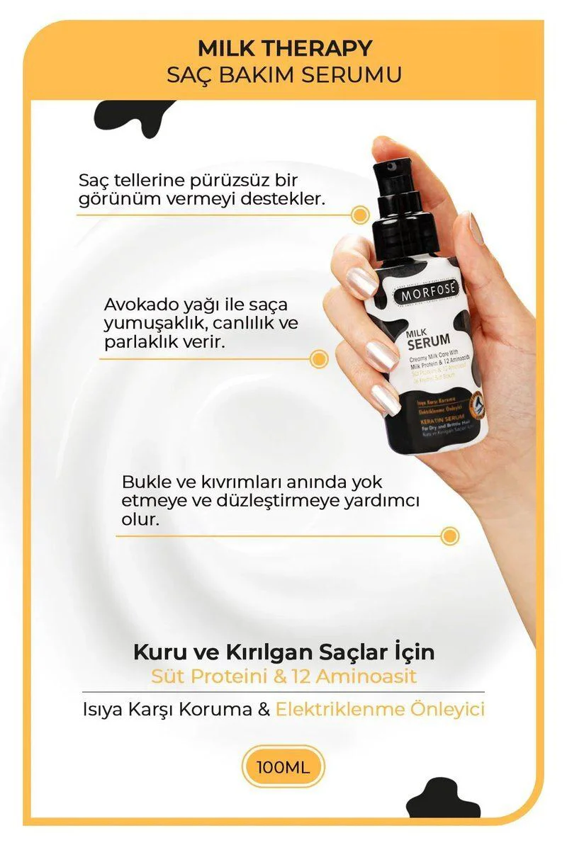 Milk Therapy Kremsi Saç Serum 100 ML - Onarıcı Bakım Fiyatı, Yorumları ve Özellikleri