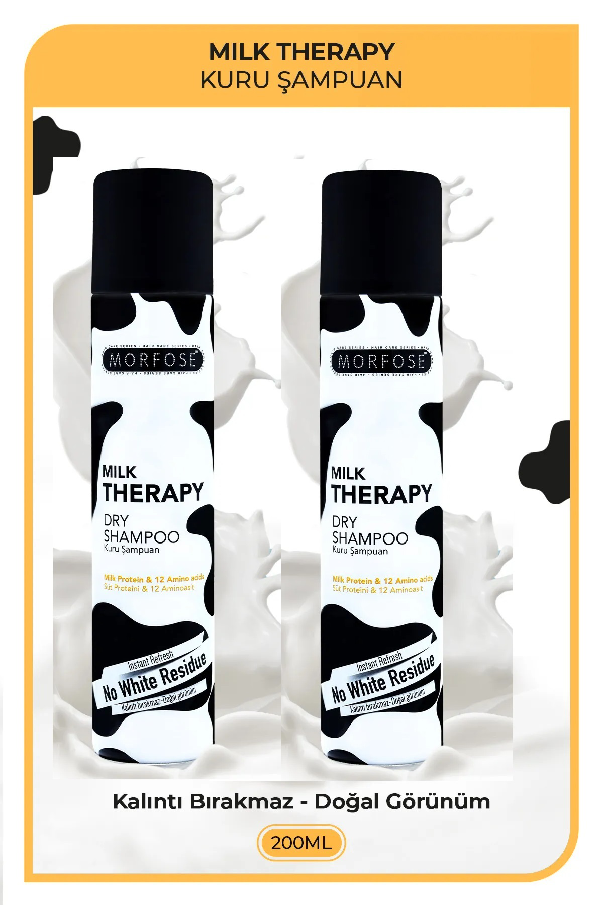 Morfose Milk Therapy Kuru Şampuan 200 Ml - Besleyici, Hacim Veren X 2 Ade