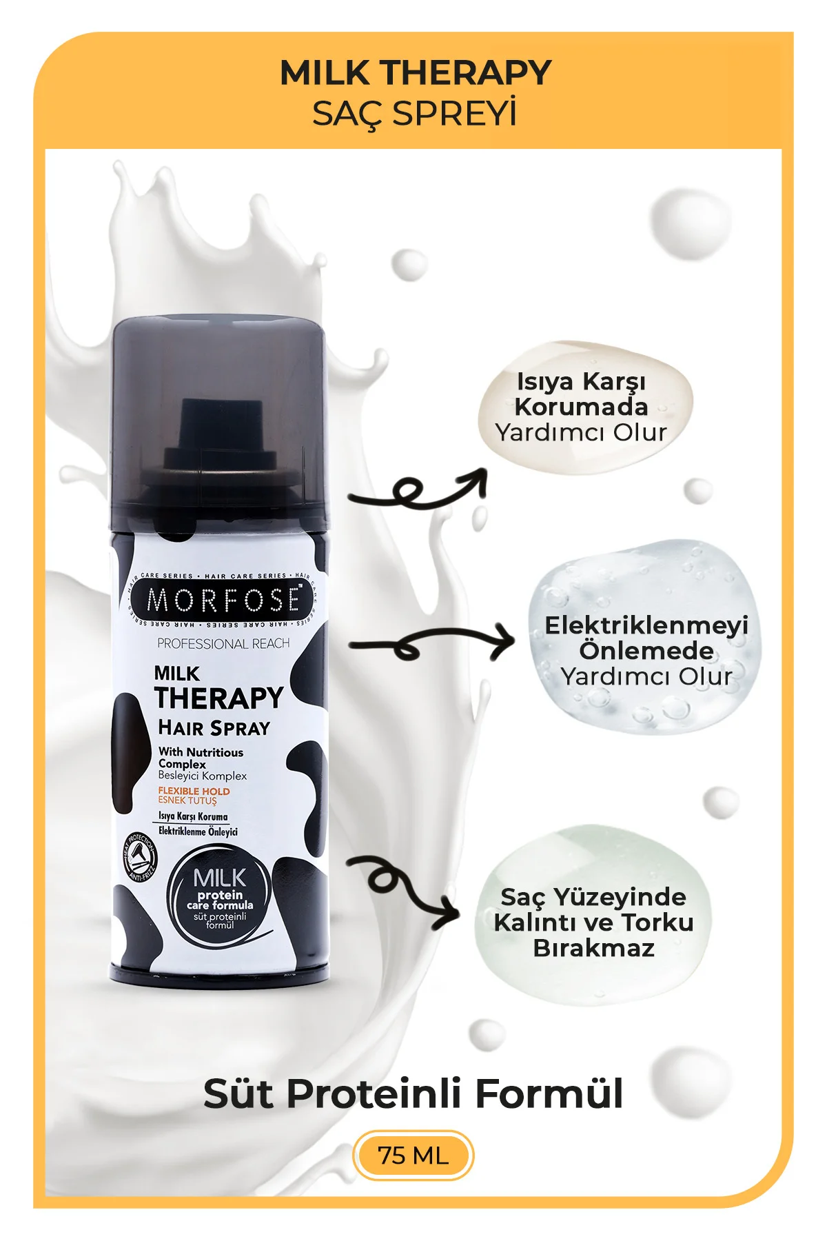 Milk Therapy Saç Spreyi 75 ML - Besleyici Koruyucu Etki - mrfs