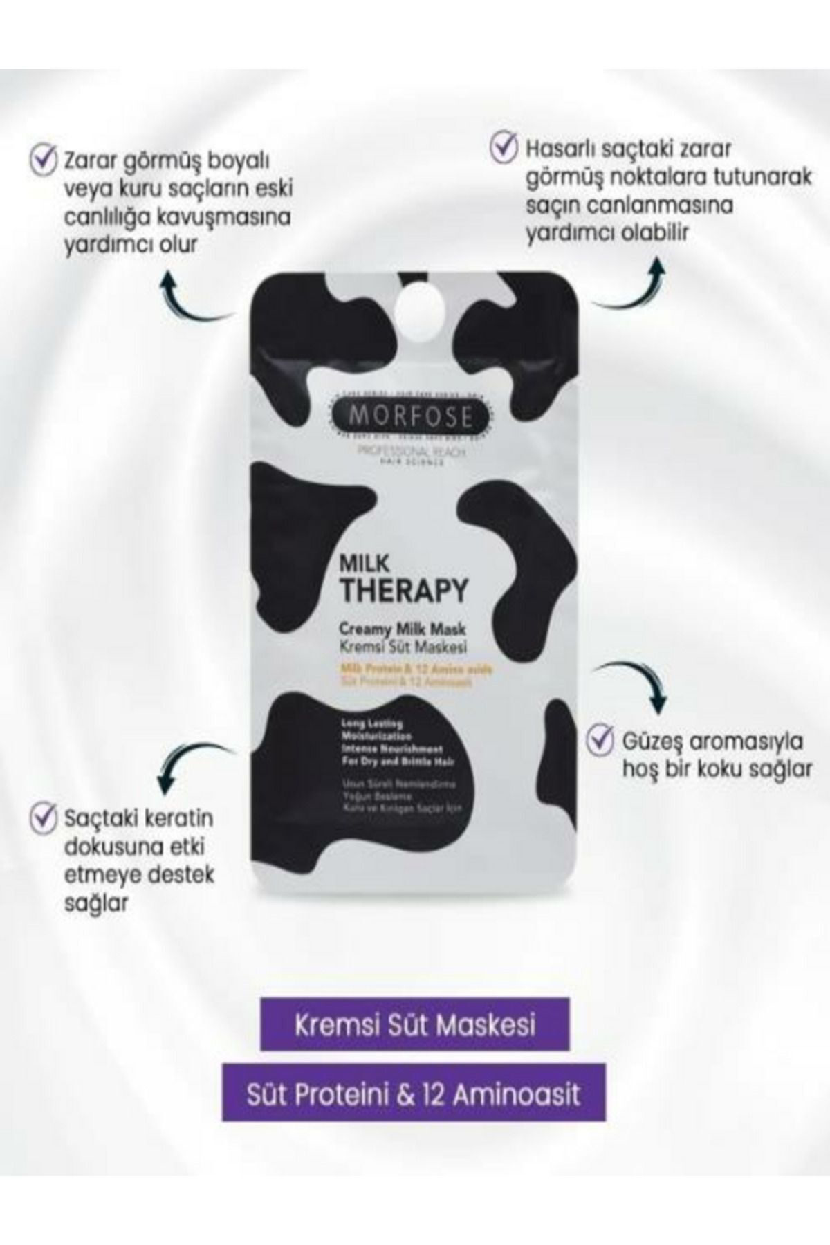 SAÇ MASKESİ 25ML POŞET MİLK THERAPY