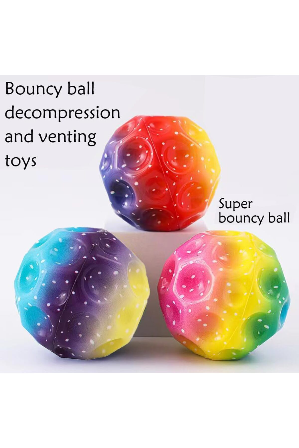 Milkyadatoys Milky Ada Toys Bouncing Topu, Kauçuktan Zıplayan Toplar, Süper Yü