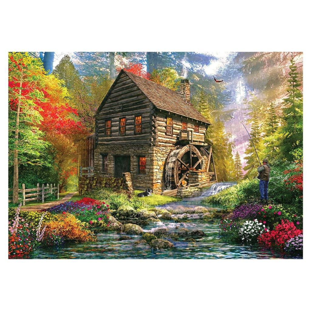 Mill Cottage 2000 Parça Puzzle Mill Cottage 2000 Parça Puzzle