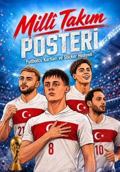 Milli Takım Poster Kitabı - (Futbolcu Kartı+Futbolcu Sticker Hediyeli) Fiyatı, Yorumları ve Özellikleri