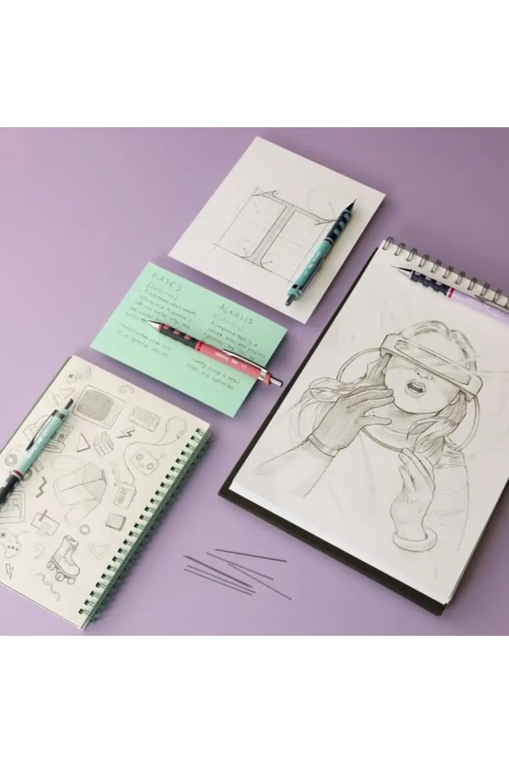 Min Silgi 3'lü Okul Seti- 0.7 Gül kurusu 1178367