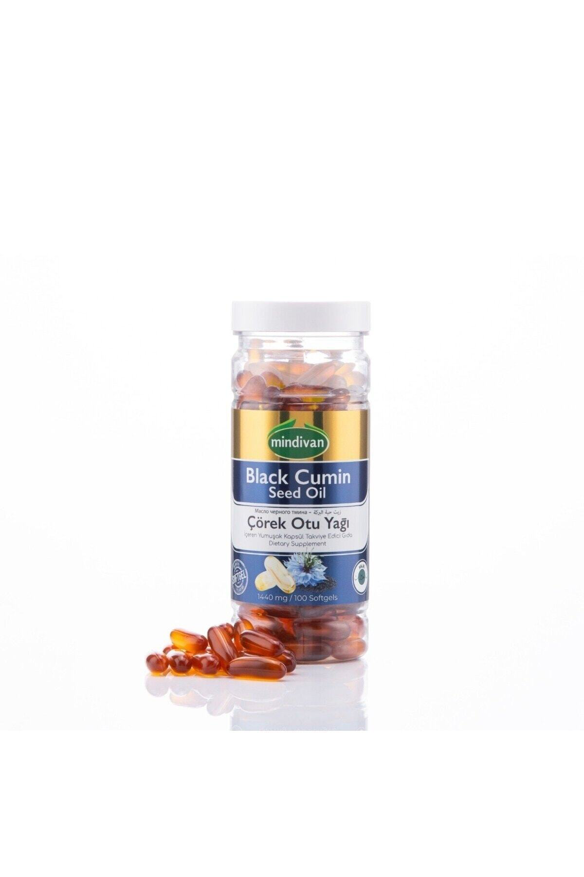 Mindivan Çörek Otu Yağı Soft Jel 1440 mg 100 Kapsül