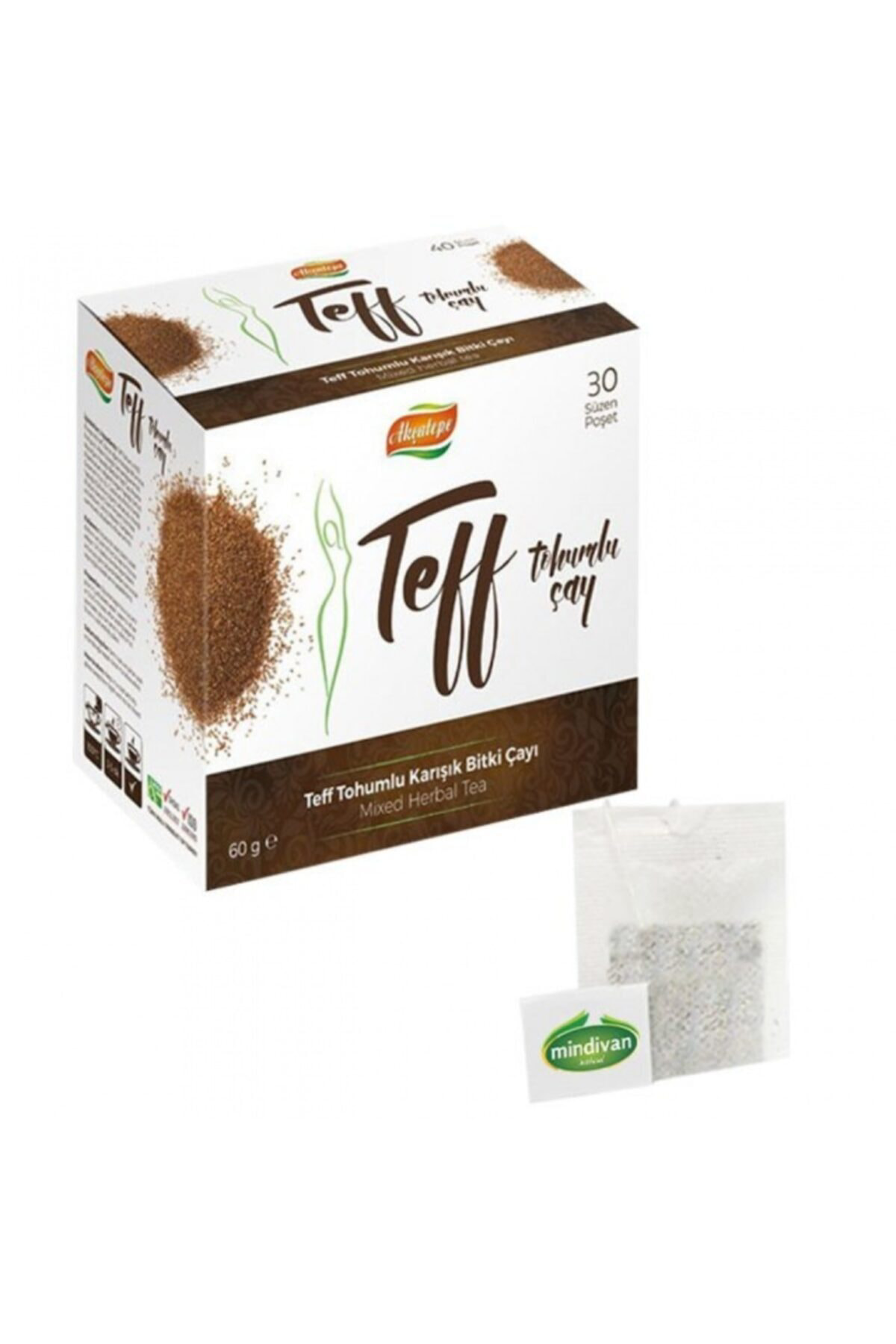 Mindivan Teff Çayı 30'lu Süzen Poşet