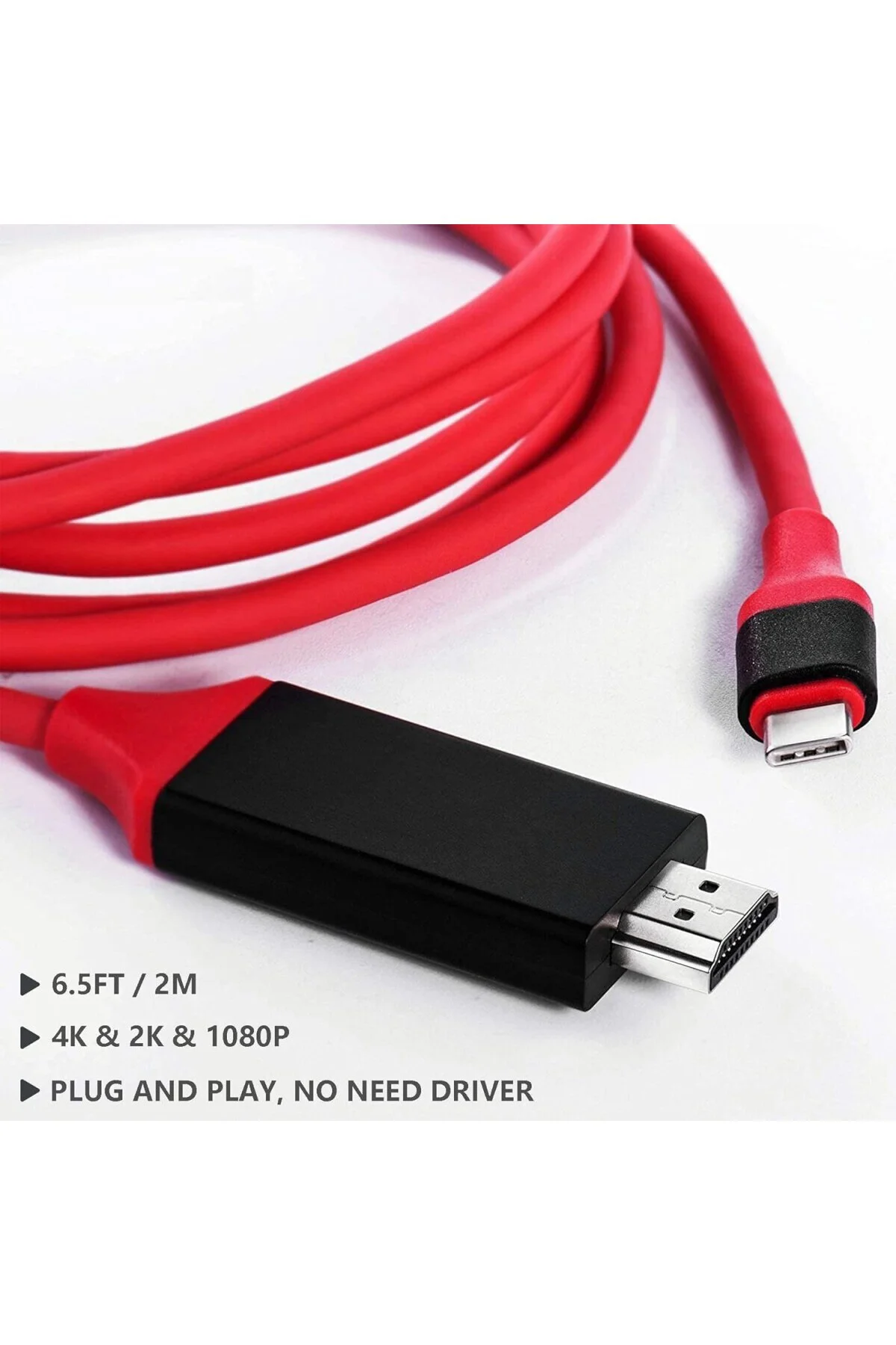 Mindorlen USB C - HDMI Kablosu 1,8 m 4K, USB-C HDMI Adaptörü MacB