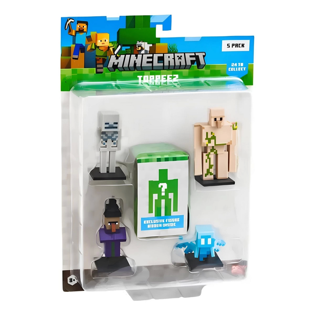 Minecraft 3D Figür Toppeez 5'li Minecraft 3D Figür Toppeez 5'li