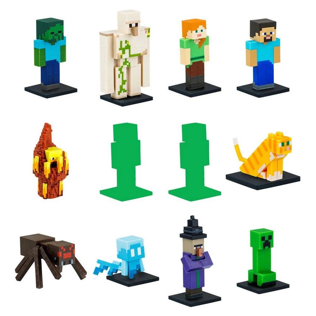 Minecraft 3D Figür Toppeez 12'li Delüks Set