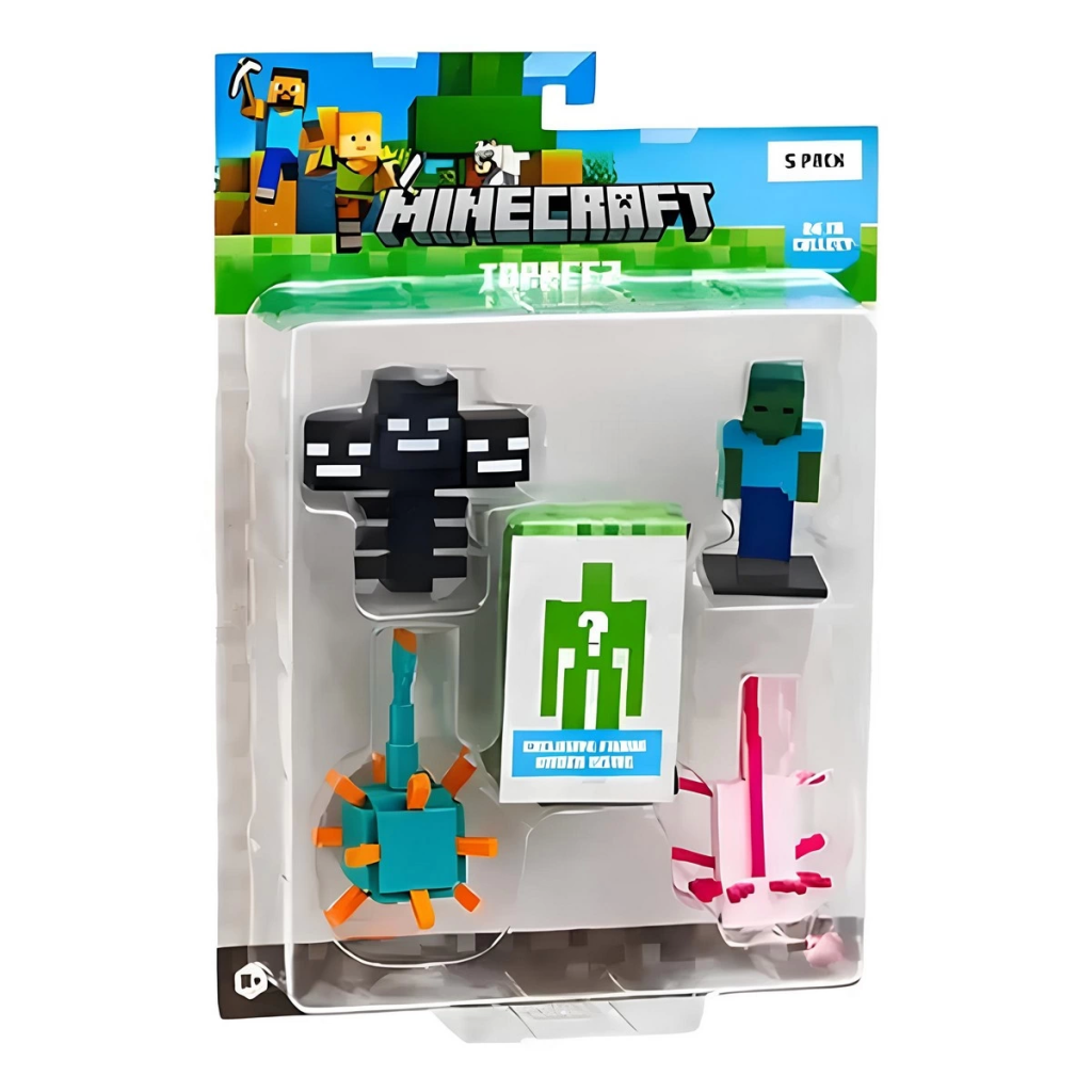 Minecraft 3D Figür Toppeez 5'li Minecraft 3D Figür Toppeez 5'li