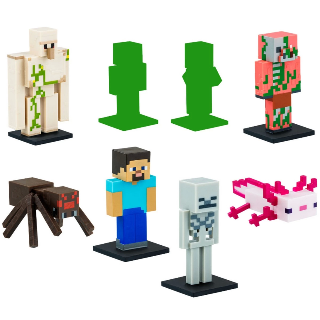 Minecraft 3D Figür Kalem Başlığı Toppeez 8'li Minecraft 3D Figür Kalem Başlığı Toppeez 8'li
