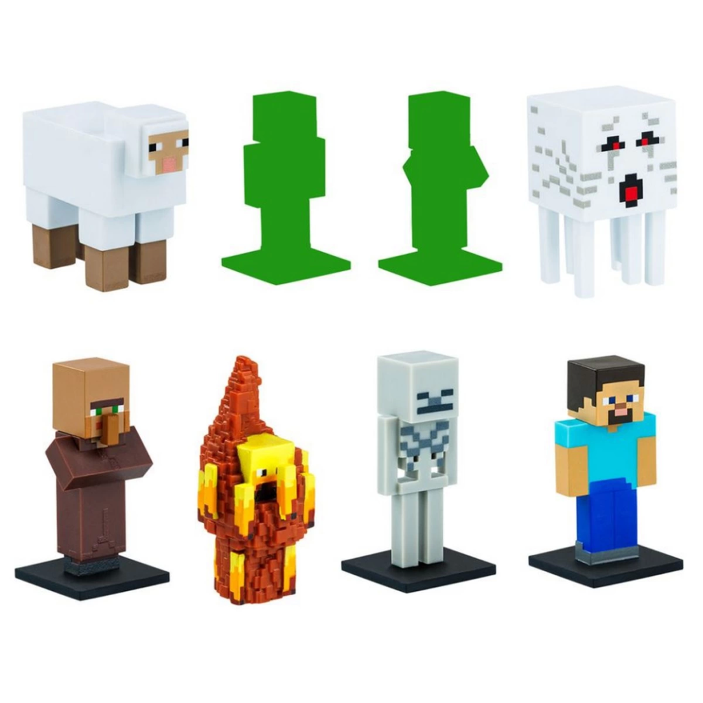 Minecraft 3D Figür Kalem Başlığı Toppeez 8'li Minecraft 3D Figür Kalem Başlığı Toppeez 8'li