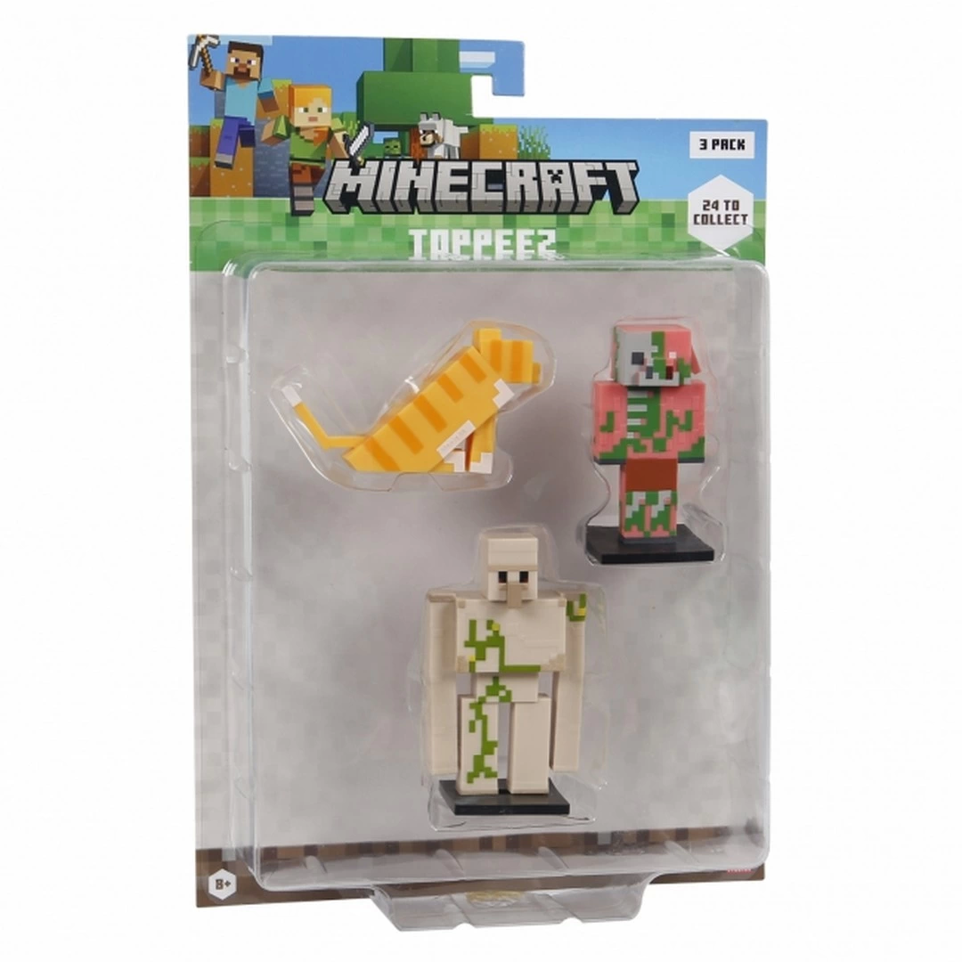 Minecraft 3D Figür Toppeez 3'lü Set