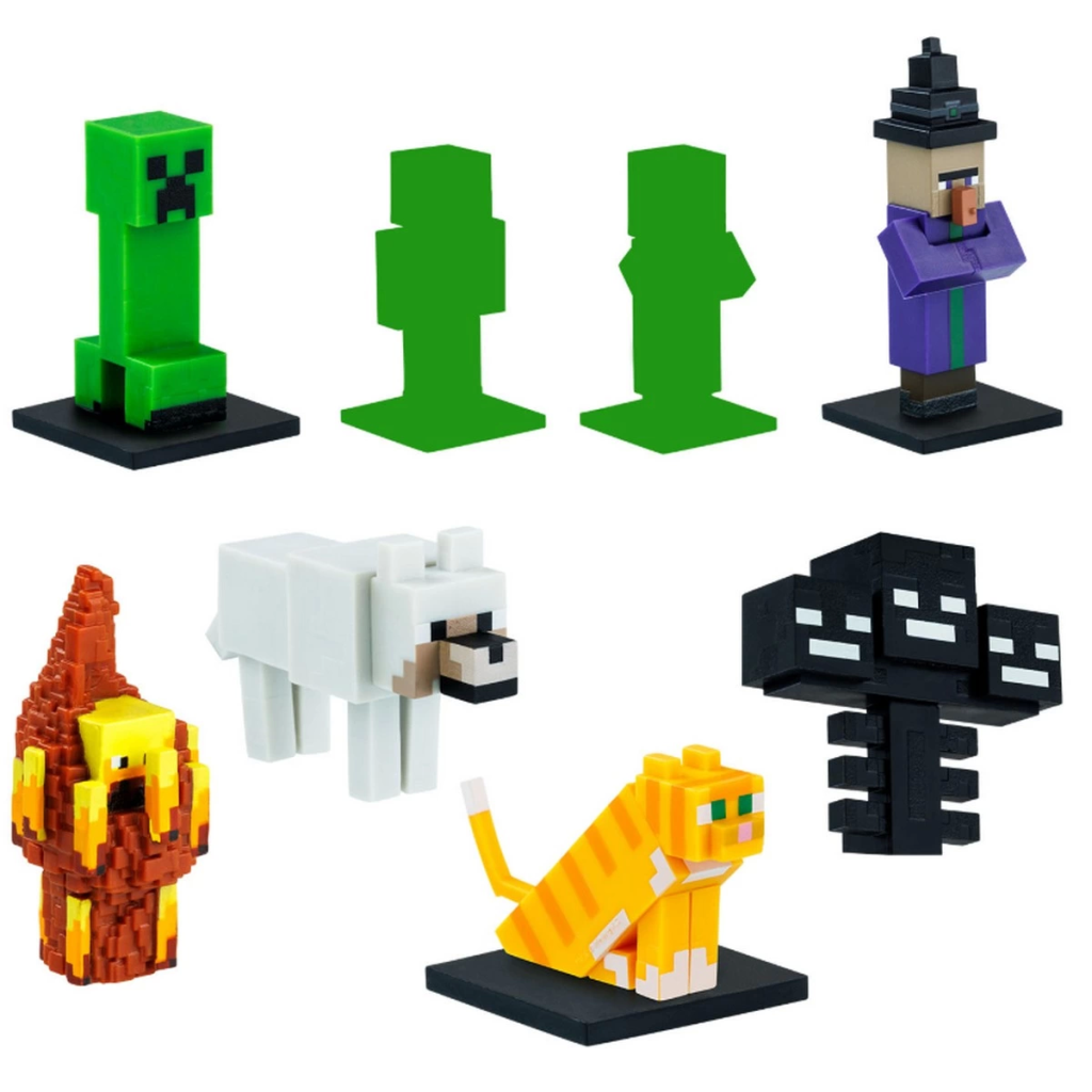 Minecraft 3D Figür Kalem Başlığı Toppeez 8'li Minecraft 3D Figür Kalem Başlığı Toppeez 8'li