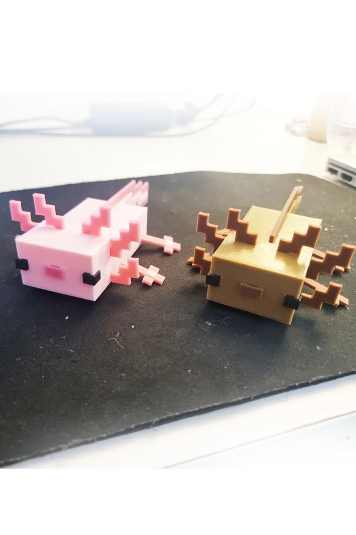 Minecraft Axolotl Boyalı Figür Minecraft Aksolotl Obje 15CM