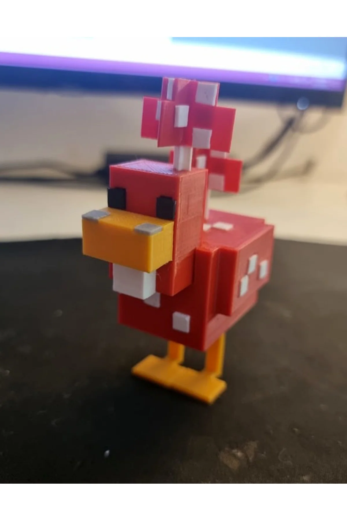 Minecraft Cluckshroom Boyalı Figür Minecraft Tavuk Obje 15CM