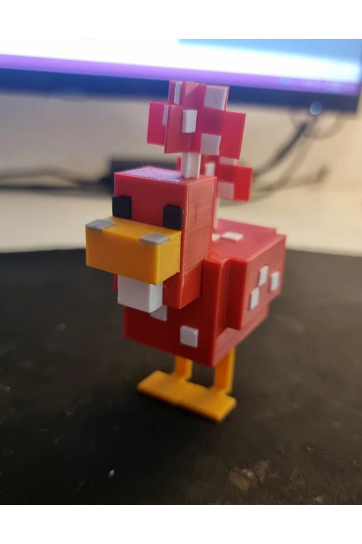 Minecraft Cluckshroom Boyalı Figür Minecraft Tavuk Obje 15CM