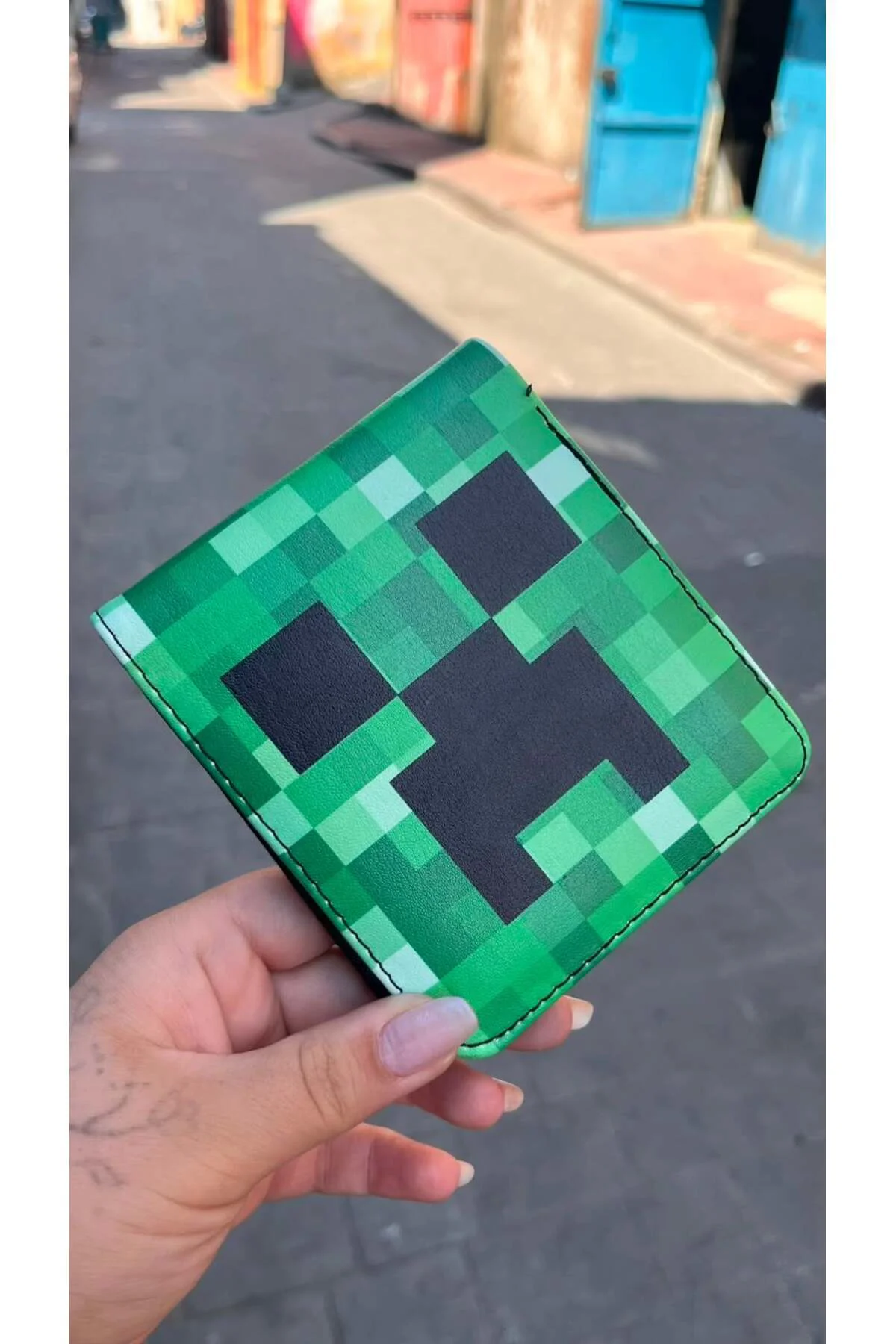 Minecraft Creeper Face ve Elmas Kılı. Erkek Cüzdan Fiyatı, Yorumları ve Özellikleri