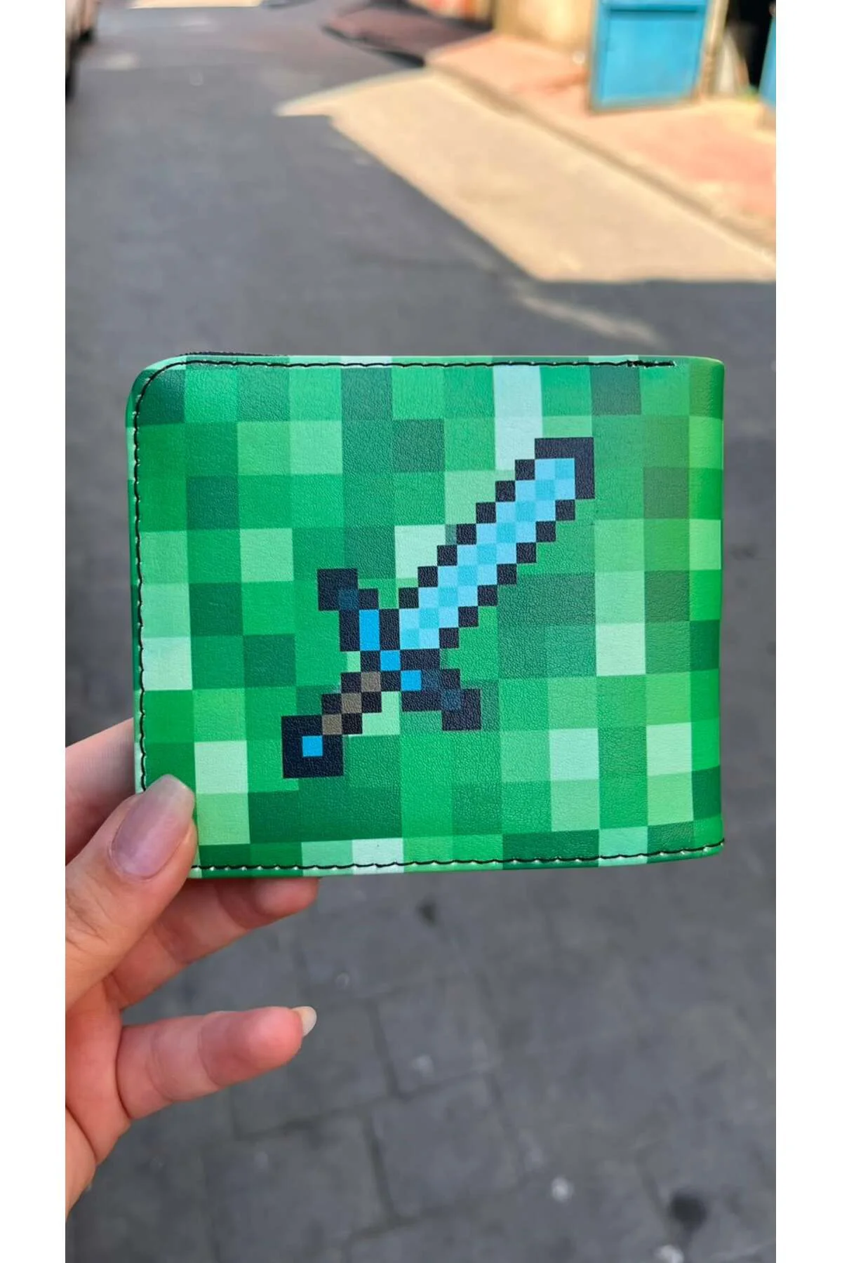Minecraft Creeper Face ve Elmas Kılı. Erkek Cüzdan Fiyatı, Yorumları ve Özellikleri