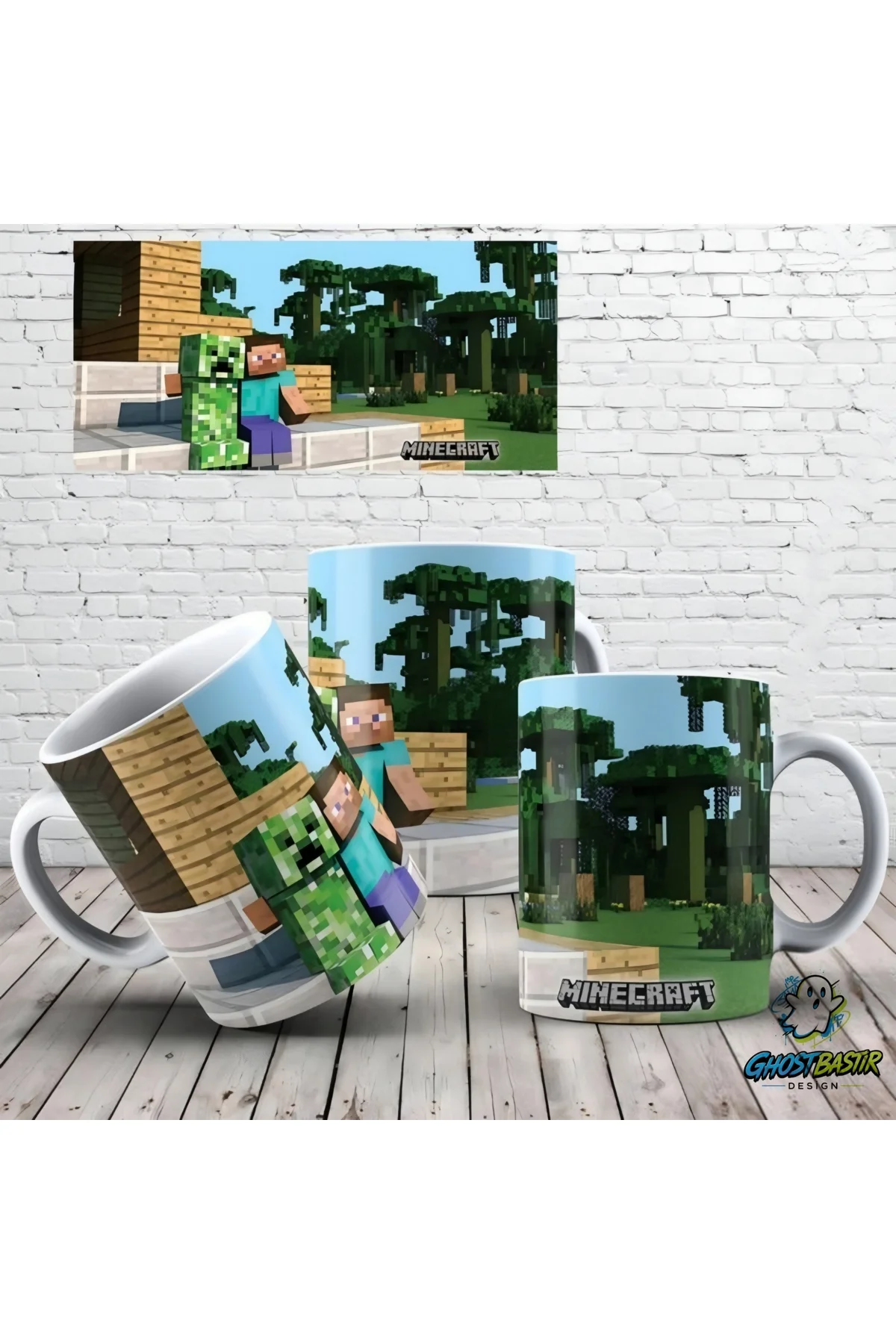Minecraft Kupa Bardak | Tek Adet K0614