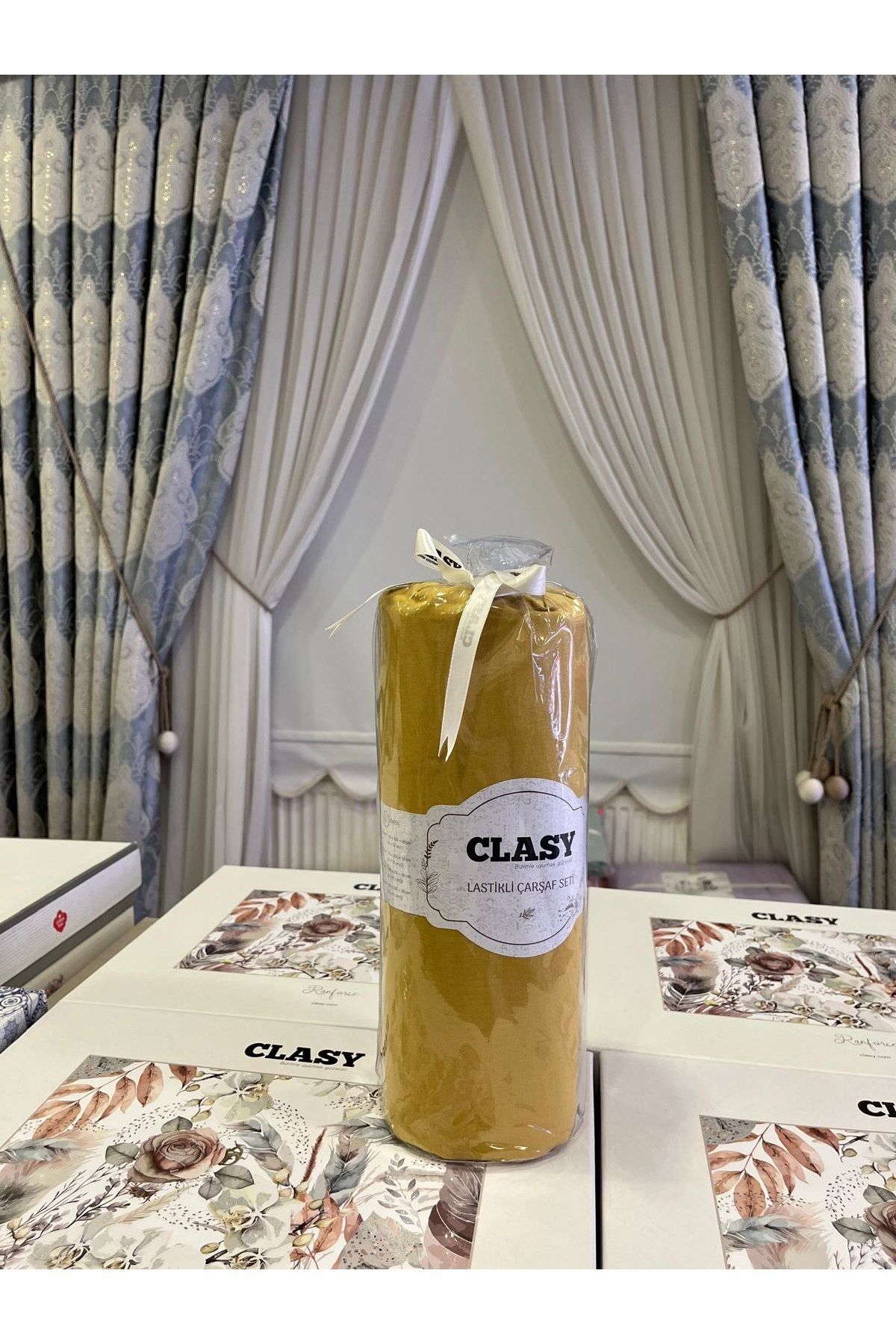 Clasy Minel Tek Kişilik Lastikli Çarşaf Sari 100X200