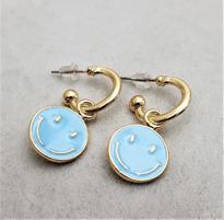 MİNELİ GÜLEN SURAT ARKASI AÇIK HALKA KÜPE-KÜPE12