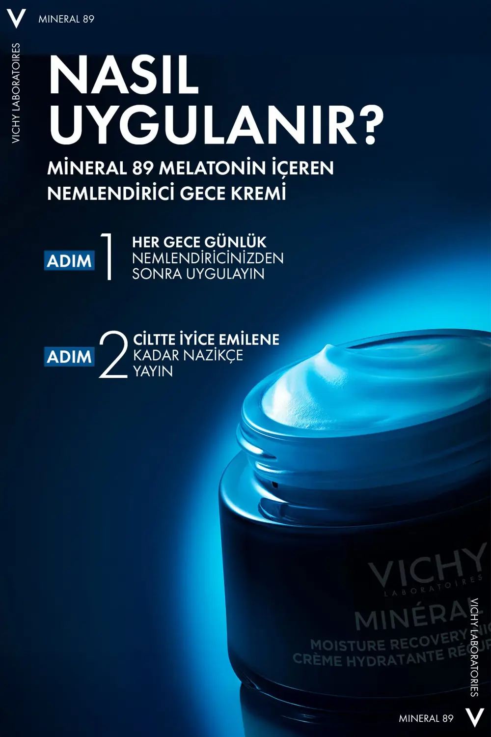 Mineral 89 Melatonin İçeren Yenileyici Gece Kremi