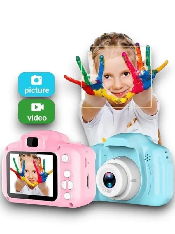 Mini 1080p Çocuk Kamera - Bebek ve Çocuklar İçin Güvenli Dijital Fotoğraf Makinesi