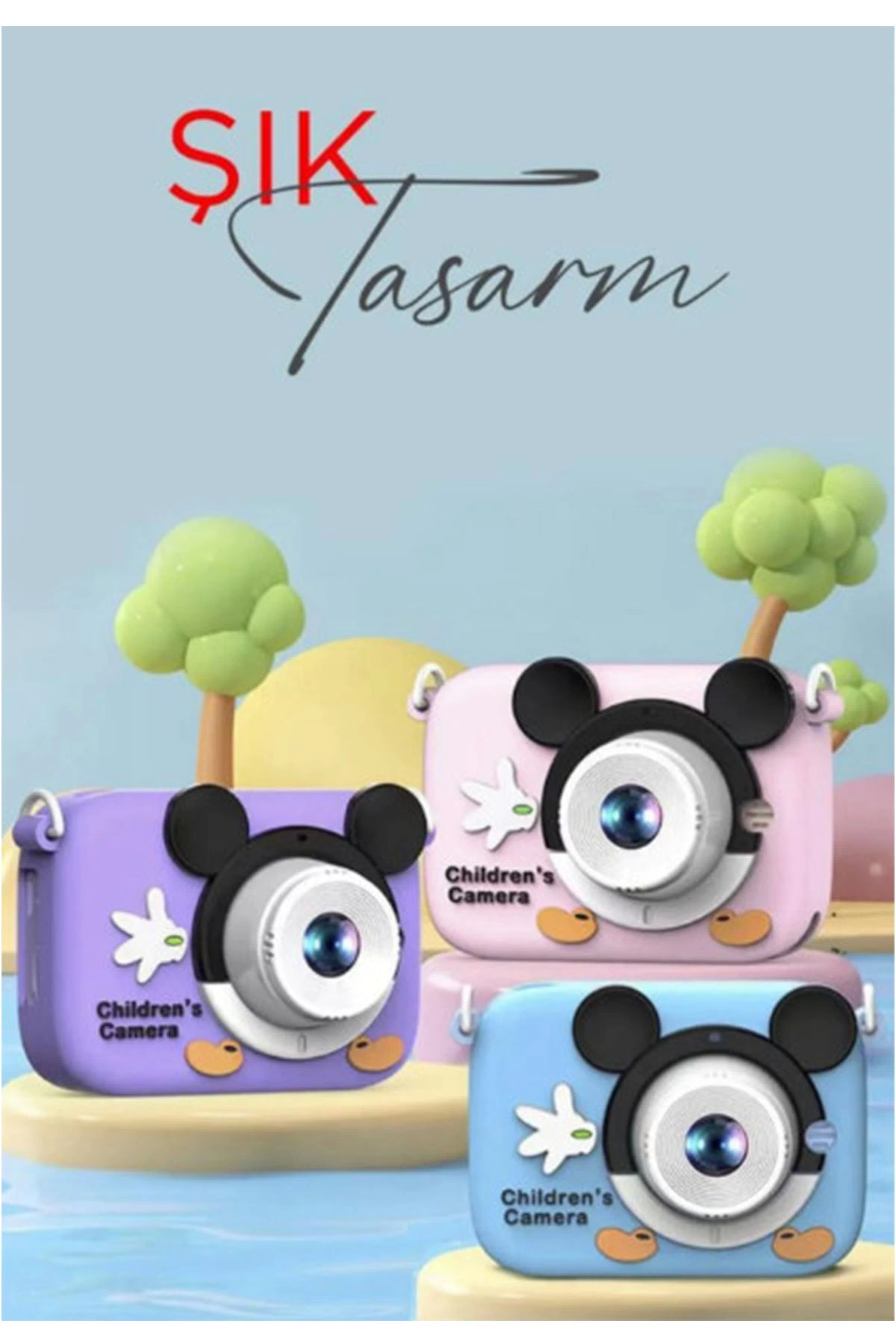 Mini 1080p Hd Çocuk Kamera Dijital Fotoğraf Makinesi 2.0 Inç Ekra