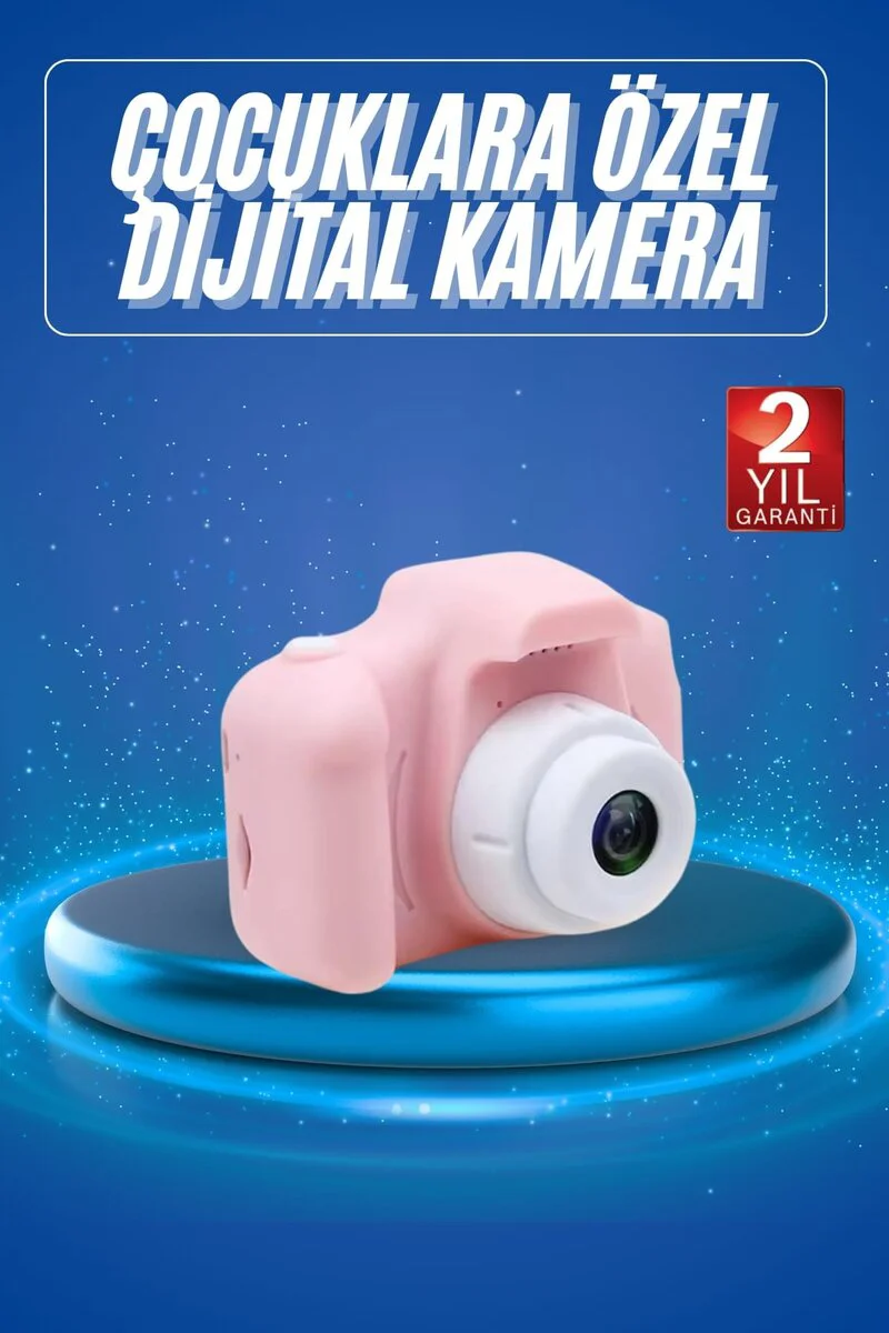 Mini 1080p HD Çocuk Kamera - 2.0 Inç Ekranlı Dijital Fotoğraf Makinesi