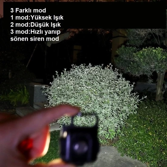 Mini 30 Ledli  Mıknatıslı Anahtarlık Flash Kamp Lambası Askılı Ka