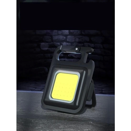 Mini 30 Ledli  Mıknatıslı Anahtarlık Flash Kamp Lambası Askılı Ka