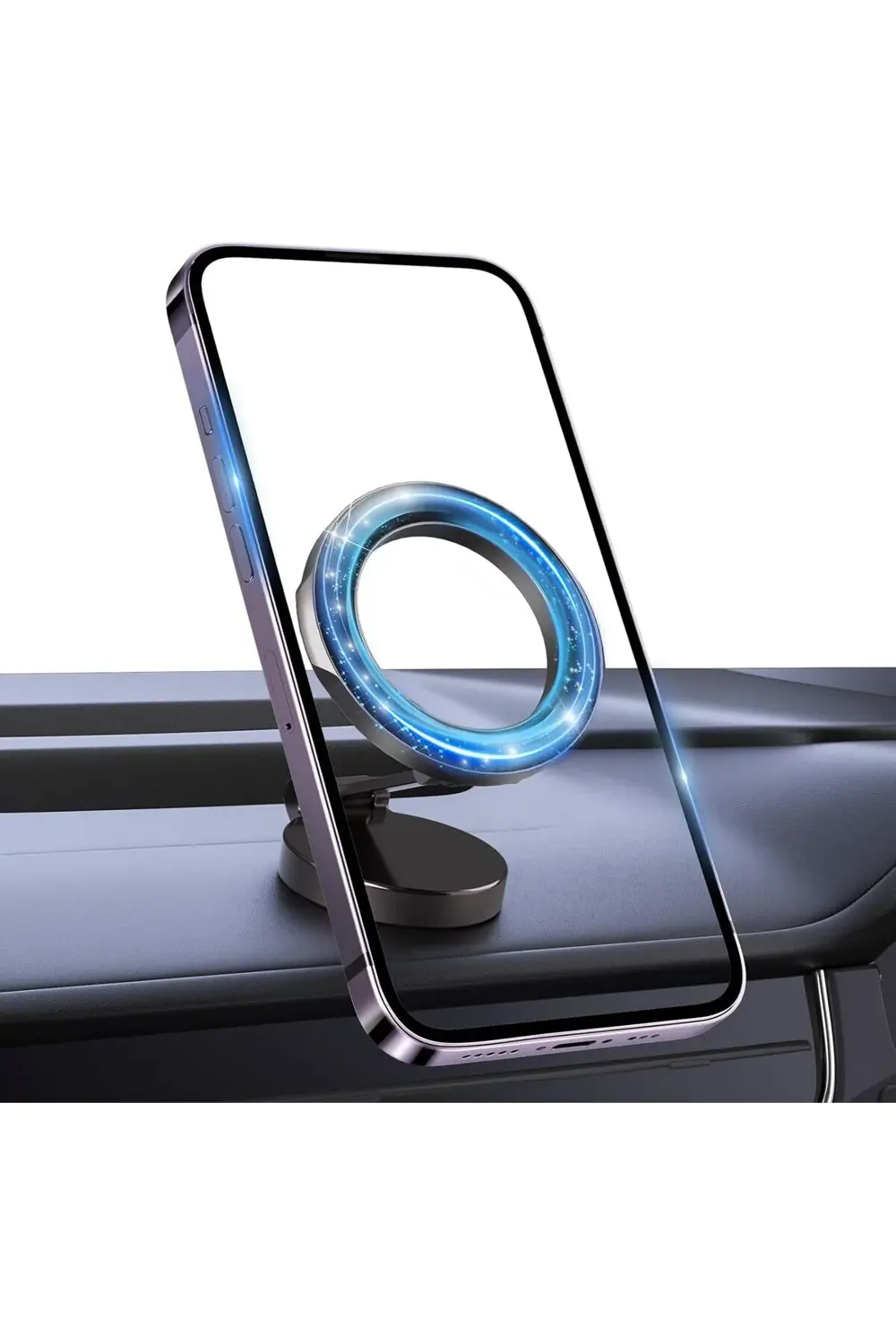 Mini 360° Oynar Başlık Metal Araç İçi Telefon Tutucu,  Samsung,Ip