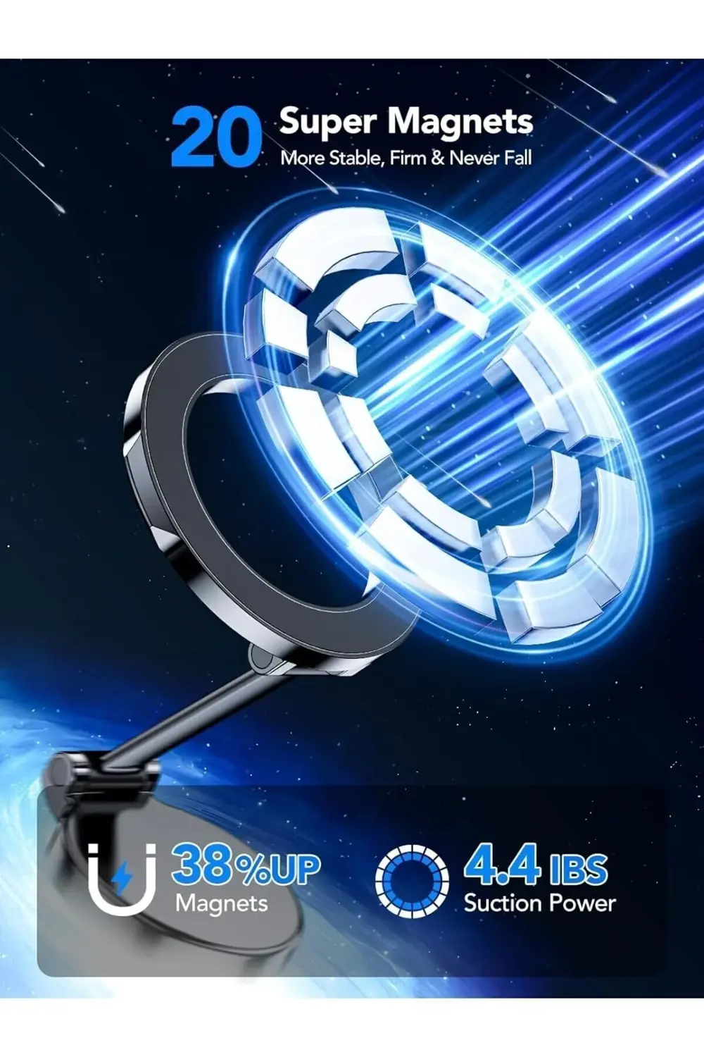 Mini 360° Oynar Başlık Metal Araç İçi Telefon Tutucu,  Samsung,Ip