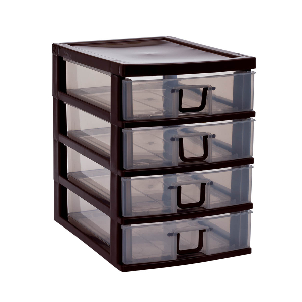 Mini 4 Çekmeceli Komodin Organizer - Pratik Ev Düzenleyici