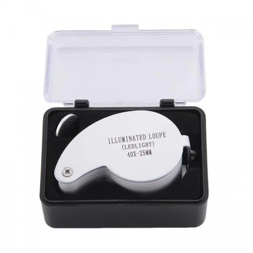 Mini 40x Büyütme Lup – 25mm Çap, LED Aydınlatmalı Cep Büyüteç, Teftiş ve Takı İnceleme İçin Fiyatı, Yorumları ve Özellikleri