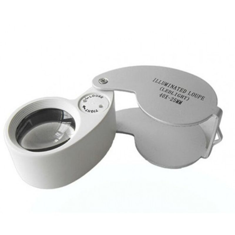 Mini 40X25Mm Takı Büyüteç Cep Büyüteç Teftiş Elmas Pullar Madeni