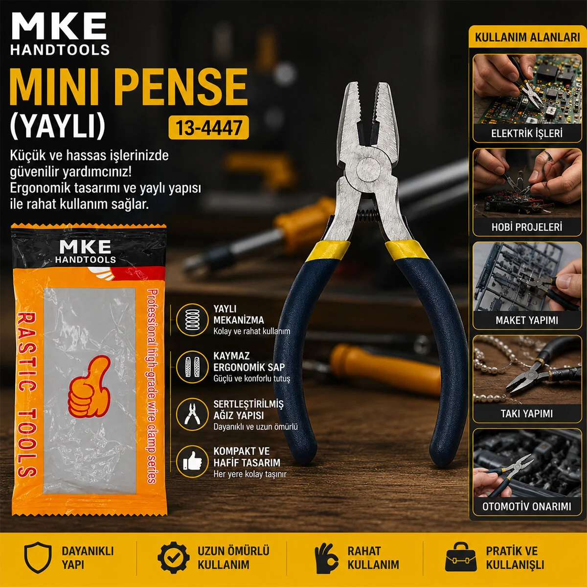 Mini - 4.5 Inc - 115M Çelik Pense Yaylı Fiyatı, Yorumları ve Özellikleri