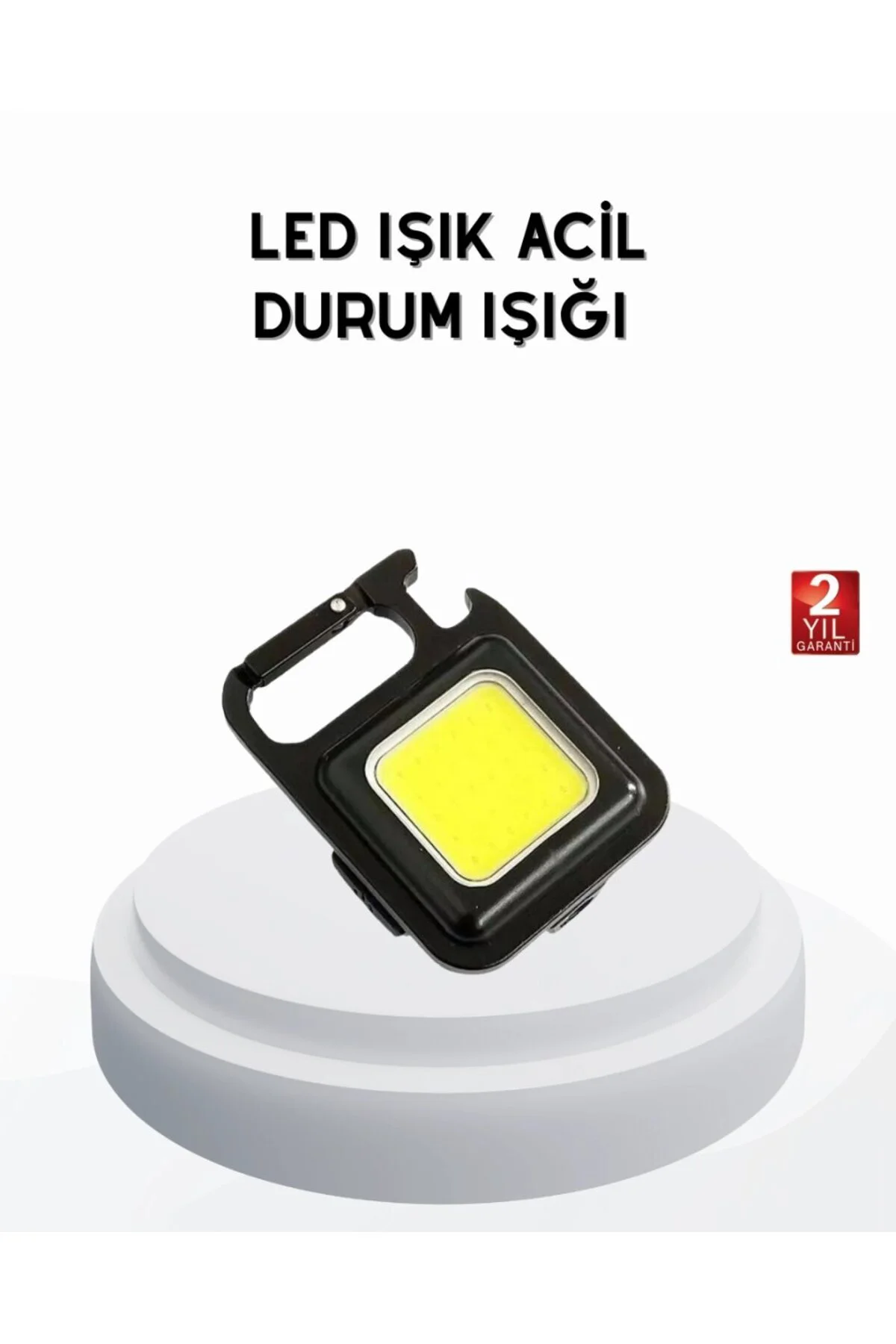 Mini 800 Lümen Led El Feneri – Usb Şarjlı, 3 Kademeli Işık, Şişe Açacaklı Taşınabilir Tasarım