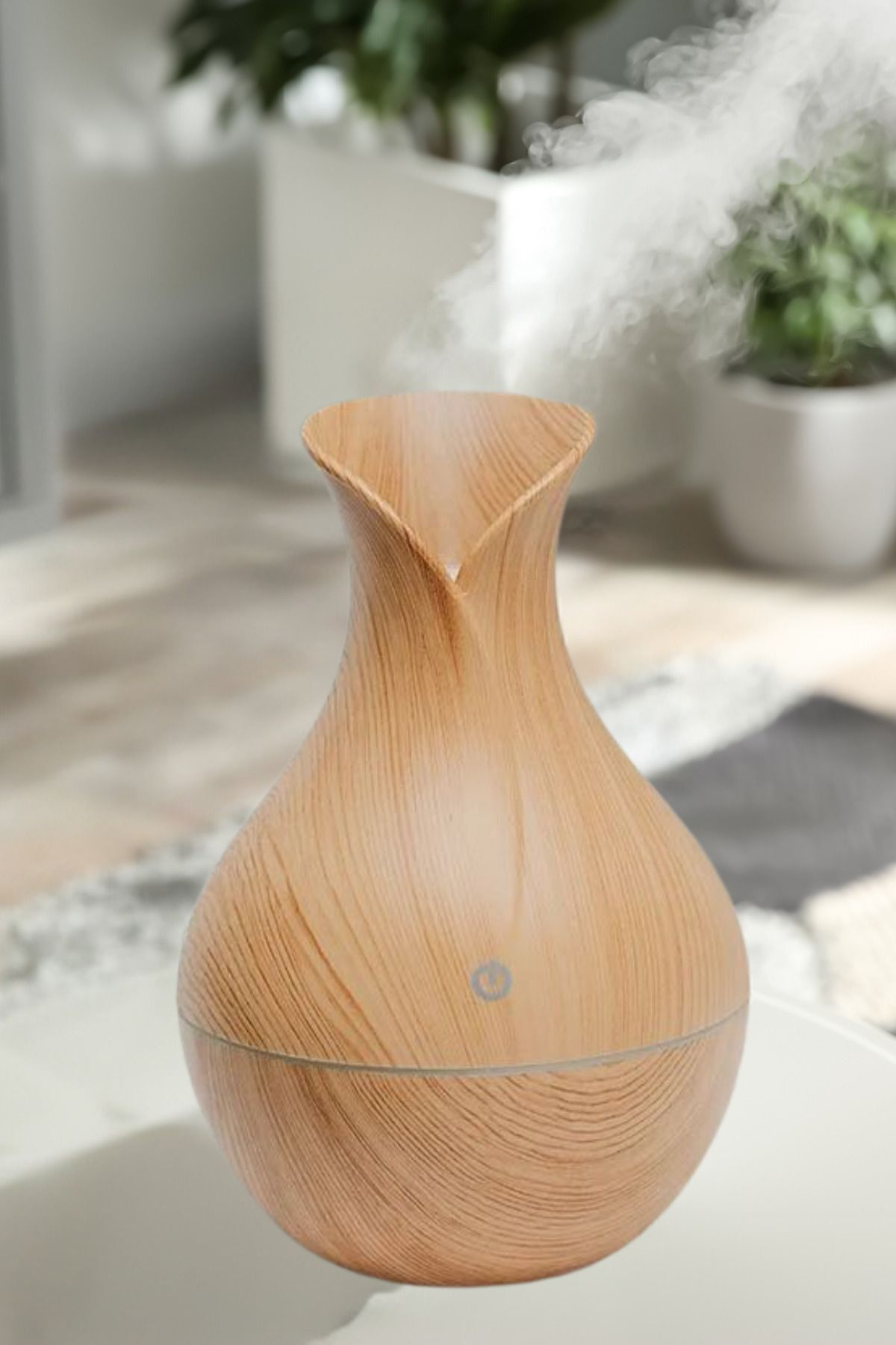 Mini Ahşap Hava Nemlendirici Buhar Makinesi Aromaterapi Koku Yayı