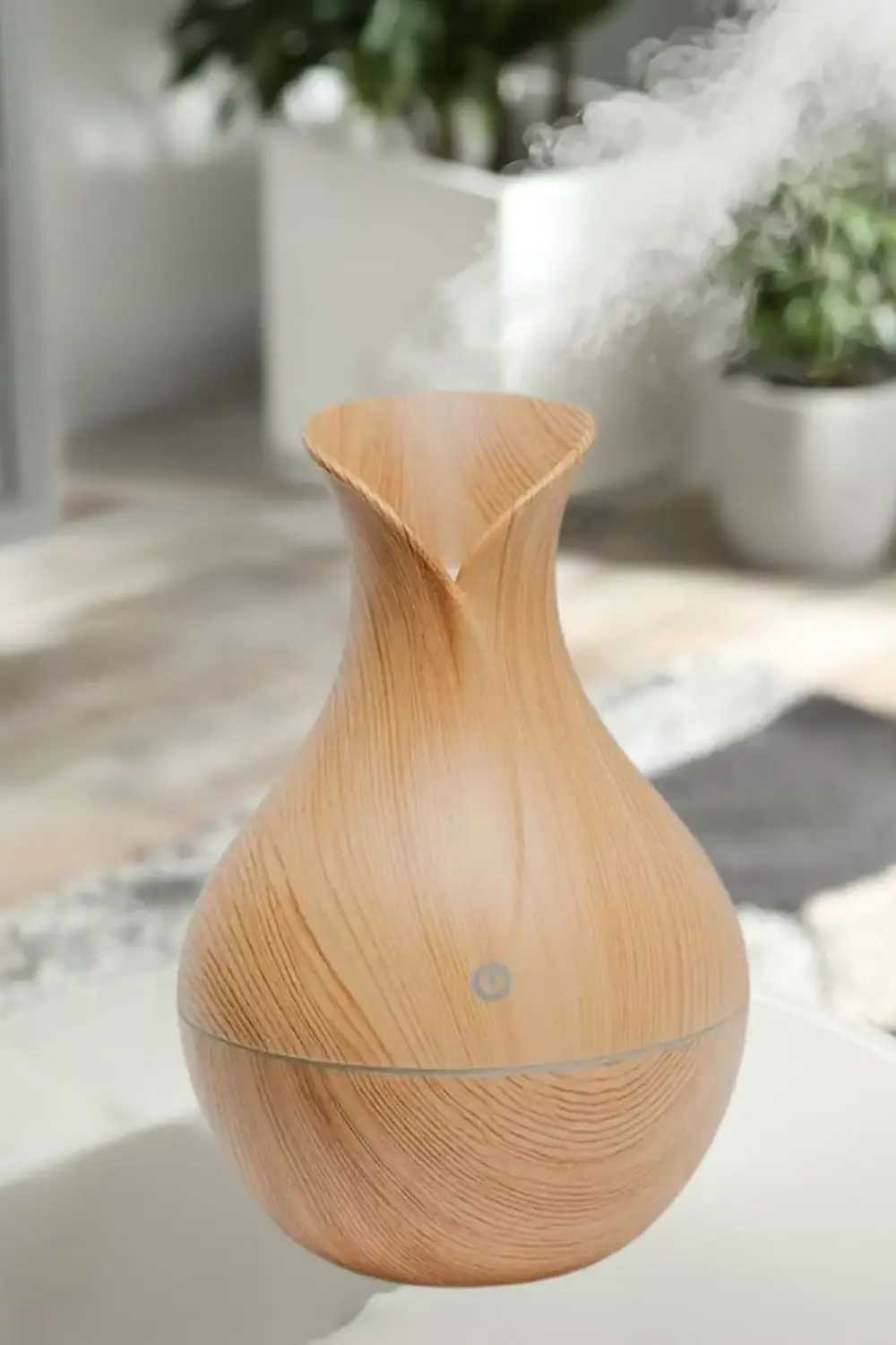 Mini Ahşap Hava Nemlendirici Buhar Makinesi Aromaterapi Koku Yayı