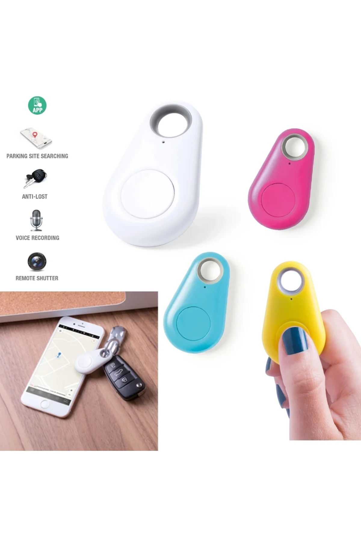 Mini Akıllı Anahtar Bulucu Bluetooth Tracker Evcil Hayvan Ve Eşya Mini Akıllı Anahtar Bulucu Bluetooth Tracker Evcil Hayvan Ve Eşya