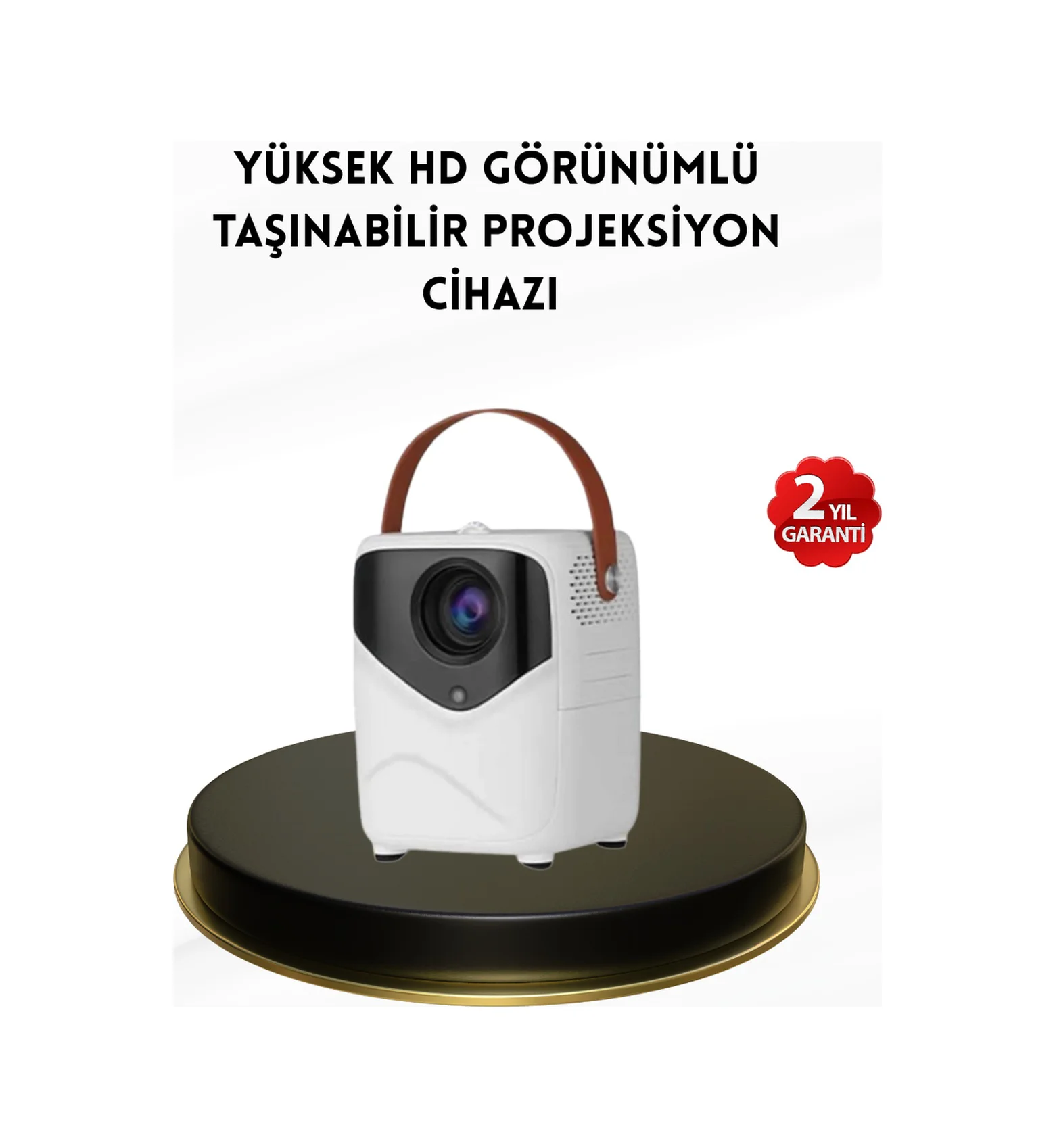 Mini Akıllı Projektör 1080p Full Hd, 64gb Depolama, 2gb Ram, Uzaktan Kumanda Destekli - Lisinya