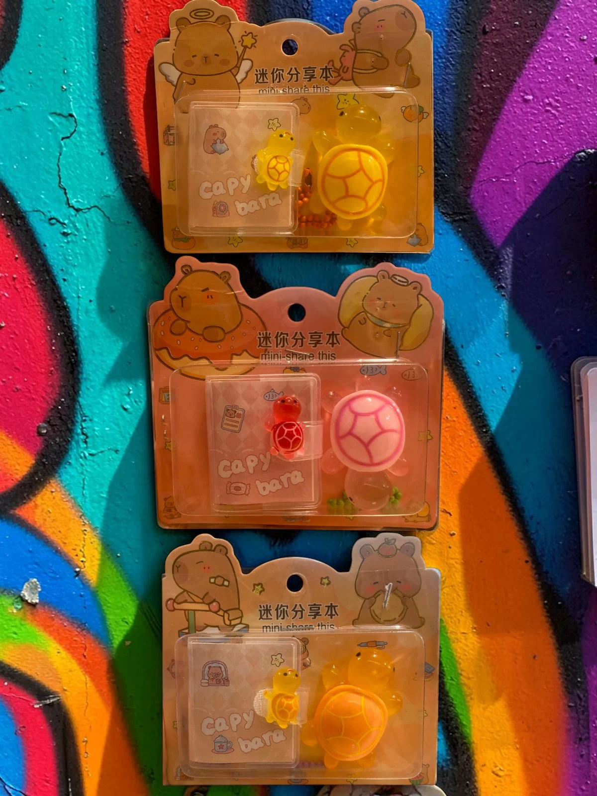 Mini Anahtarlıklı Not Defteri (5x4 cm) ve Sevimli Kaplumbağa Figü