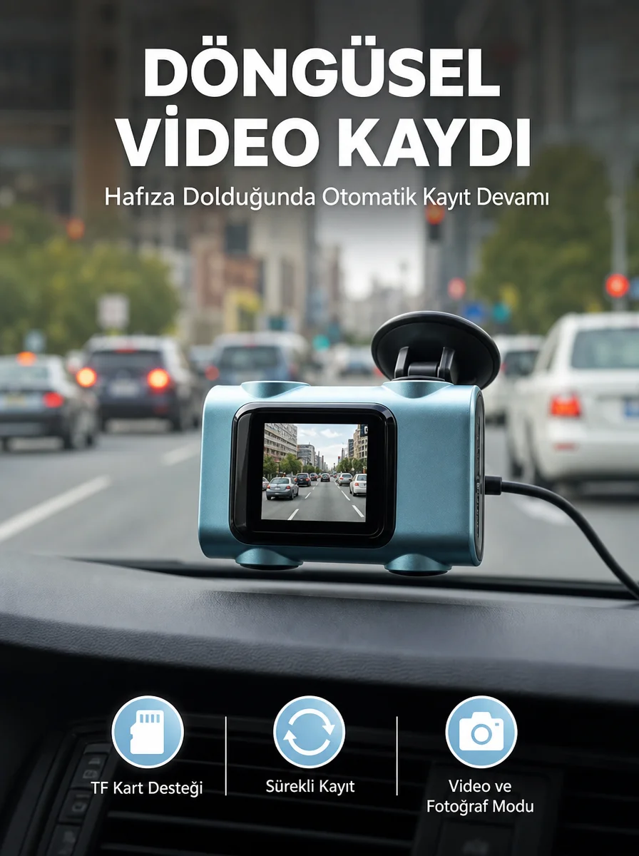 Mini Araç İçi Kamera Sürekli Kayıt Geniş Açılı Yeni Nesil Mini Araç İçi Kamera Sürekli Kayıt Geniş Açılı Yeni Nesil