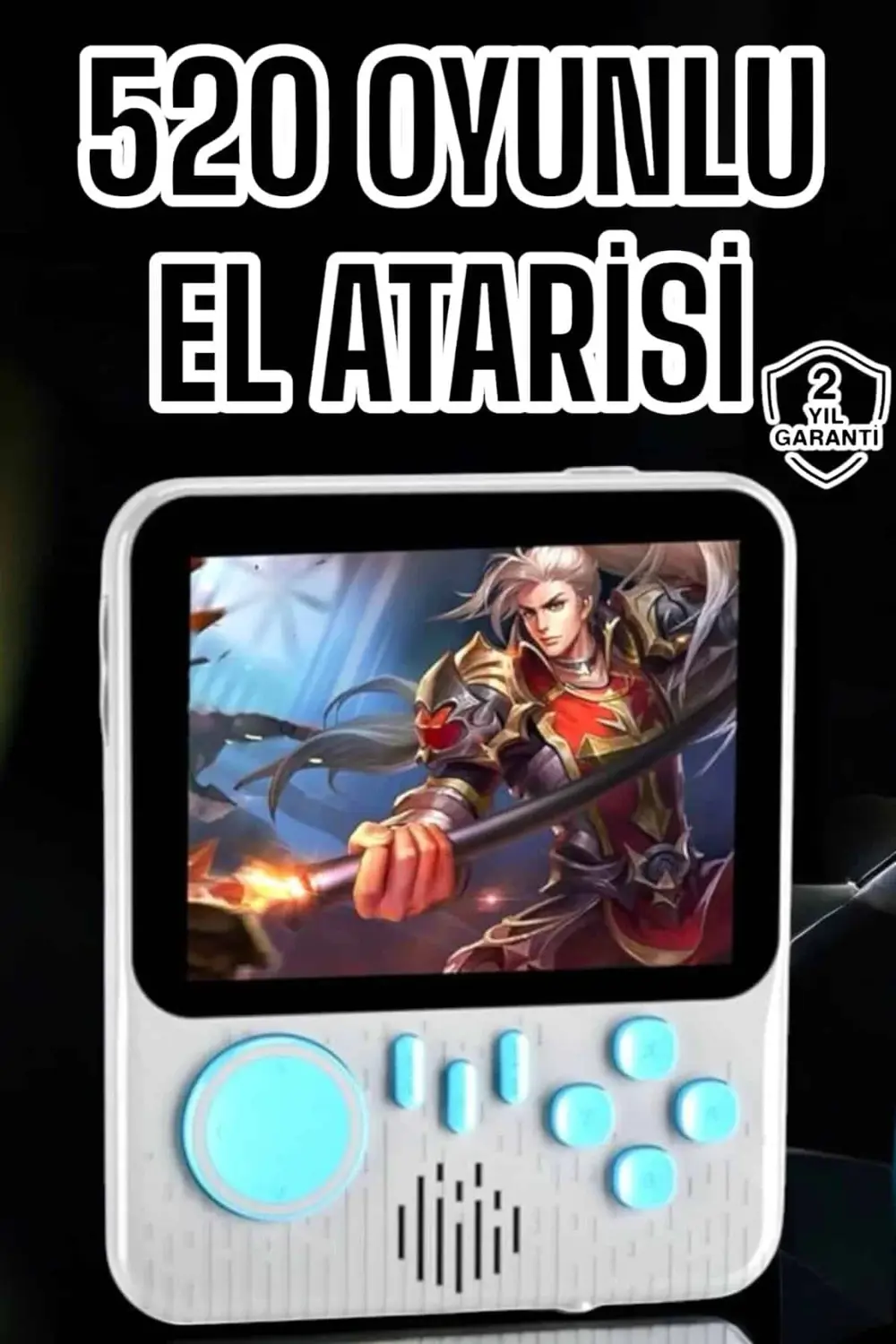 Mini Atari El Atarisi 3.5 inç Ekran Çift Konsol 666 Adet Retro Oy