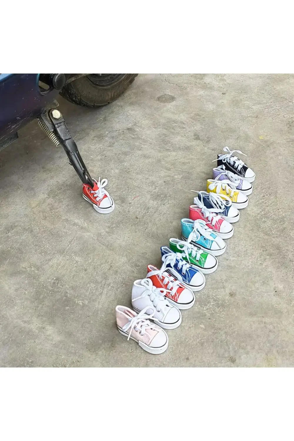 Mini Ayakkabı Motorsiklet Ayaklık Süsü Bisiklet Sevimli Ayakkabıl